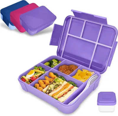 Produktbild von IJIAMY Brotdose Kinder mit Fächern 1300ml Auslaufsicher Bento Box