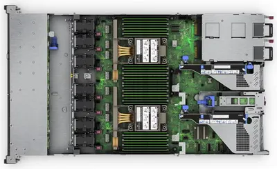 Produktbild von HPE SC ProLiant DL360 Gen11 4510 2.4GHz 12c 1P 2x32GB-R 8SFF MR408i-o 2x480GB SSD 2x1000W PS EU Server
