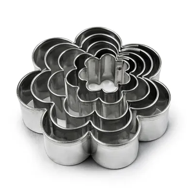 Immagine prodotto di sET 5 pezzi tagliabiscotti fiore fiore metallo tagliabiscotti tagliabiscotti