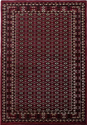 Productafbeelding van Tapijt, vloerkleed voor de woonkamer, rood, 80x150 cm, met een oosters design