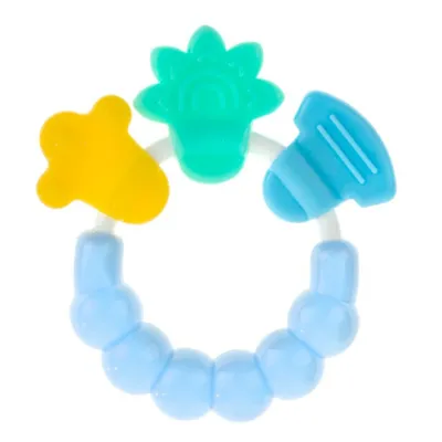 Immagine prodotto di Sonaglio con ninnolo Akuku - azzurro