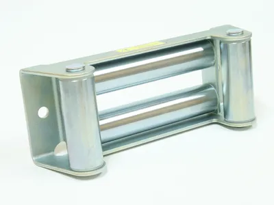 A product shot of a roller fairlead for a winch.