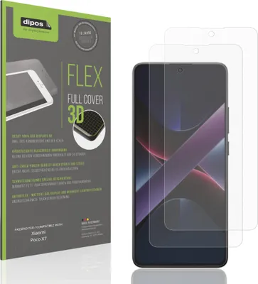 Image de 2x Full Cover mat Film pour Xiaomi Poco X7 Film de protection ecrán