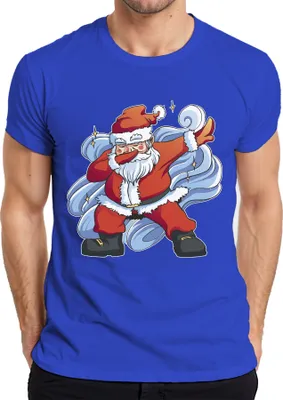 Produktbild von Dabbing Santa Clause - Weihnachten Weihnachtsgeschenk Christmas Herren T-Shirt, Blau, XXL