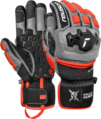 Produktbild von Reusch Fingerhandschuhe Worldcup Warrior mit winddichter, atmungsaktiver Funktion 7588 blck/silver/fluo red 8.5