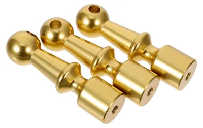 Produktbild von 3 Stück Möbelverbinder Metall 5 mm Bohrung für Glasverbindungsgeländer und Regalschienenbeschläge