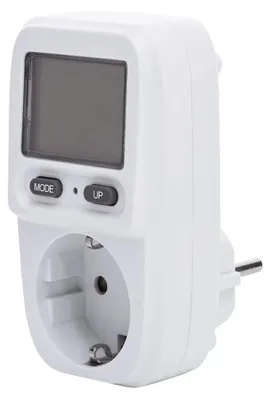 Immagine prodotto di Misuratore di Consumo Energetico e Costi Elettrici con Display Gbordoe, materiale ABS, Dimensioni 8 x 12 x 7,5 cm