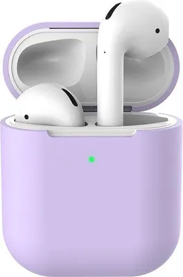 Zdjęcie produktu dla Etui silikonowe | przeznaczone do słuchawek AirPods | pastelowy fiolet