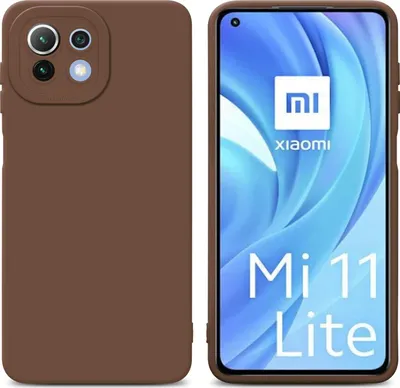 Produktbild von Cadorabo Hülle für Xiaomi Mi 11 LITE (4G / 5G) / 11 LITE NE Schutz Hülle in Braun TPU Silikon Etui Case Handyhülle