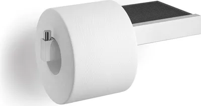 Produktbild von ZACK Toilettenpapierhalter LINEA mit Ablage Edelstahl poliert WC Rollenhalter 40407