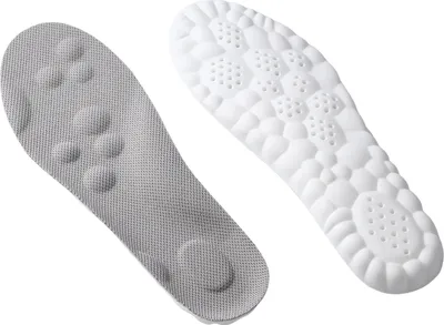 Produktbild von Hochelastische, weiche Sport-Einlegesohlen mit Fußgewölbeunterstützung, orthopädische, atmungsaktive Deodorant-Stoßdämpfungspolster für Männer und Frauen