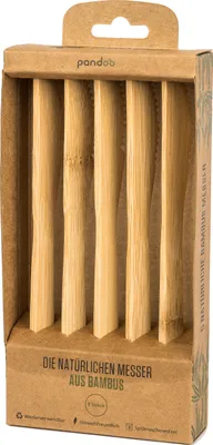 Produktbild von PANDOO Messer Bambus L18cm 5er Pack
