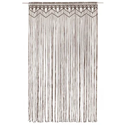 Produktbild von vidaXL Makramee Vorhang Taupe 140x240 cm Baumwolle