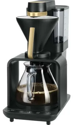 Produktbild von Melitta 1024-12, Filterkaffeemaschine, Kaffeebohnen, Eingebautes Mahlwerk, 1515 W, Schwarz, Gold