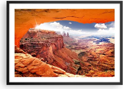 Produktbild von Gerahmtes Poster - Schwarzer Rahmen - Amerika arizona schlucht geologie - 70x50 cm - Wand Bild - Wanddeko - Wandbilder - Wandposter - Bilderrahmen - Bilder - Kunstdruck - Wandbild - P2BAA70x50-2645