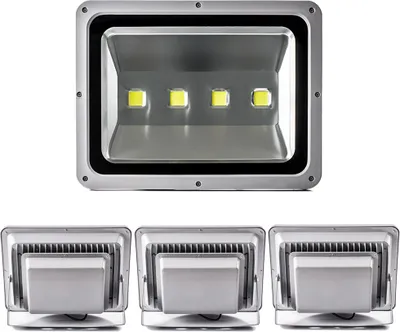 Produktbild von 4pcs 200W LED Fluter Außen Strahler Flutlicht,Greenmigo Kaltweiß Wasserdicht IP65 Super Helles Sicherheitsbeleuchtung für Garten,Hof,Lager,Platz,Plakatwand