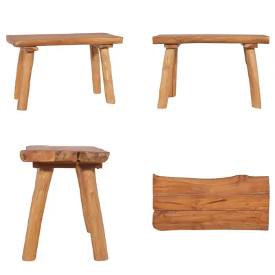 Produktbild von vidaXL Gartenbank 80 cm Massivholz Teak - Gartenbank - Gartenbänke - Bank - Bänke