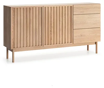 Produktbild von Buffet Idor mit 3 Schubladen und 2 Türen, Holzoptik, 159cm
