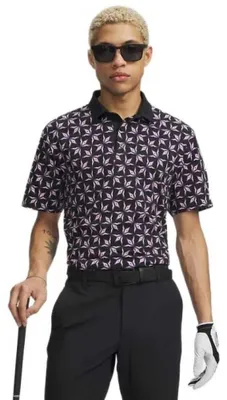 Produktbild von Under Armour Golf Armourdry Printed Kurzarm-poloshirt Schwarz M / Regular Mann Schwarz M