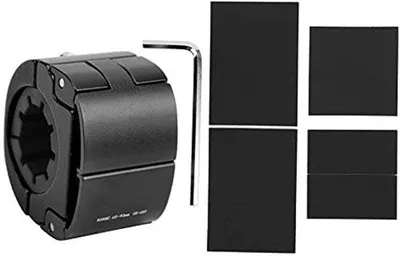 Productafbeelding van Fiets Telefoonhouder van Metaal - Zwart - Voor Mobiele Telefoons 65-90 mm