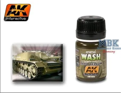 Productafbeelding van AK Interactive S.L. AK-300 Donkergele Wasverf