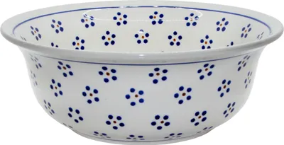 Produktbild von Original Bunzlauer Keramik 2 Liter Schüssel Schale Ø24,5 cm Rührschüssel Salatschüssel Beilagenschüssel Obstschale [Form 4] im Design 1