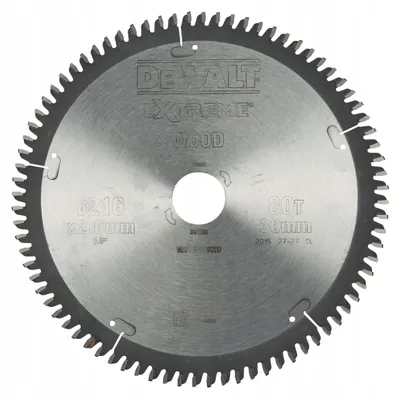 Obrázek produktu pro DeWALT Circular saw blade DeWalt 216mmx30mm 80T