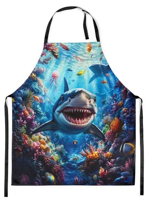 Adelaarsschort 78x66 cm, wasserdicht, verstellbar, Blau
