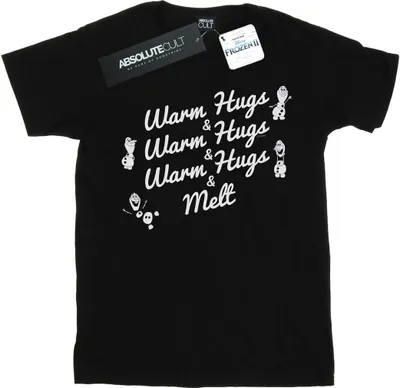 Produktbild von Disney - "Frozen 2 Warm Hugs And Melt" T-Shirt für Damen BI24404 (L) (Schwarz)