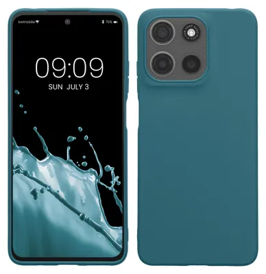 Produktbild von kwmobile Hülle für Motorola Moto G15 / G15 Power/ G17 / G17 Power TPU Case - Handyhülle unterstützt kabelloses Laden, flexible Schutzhülle, gummiertes