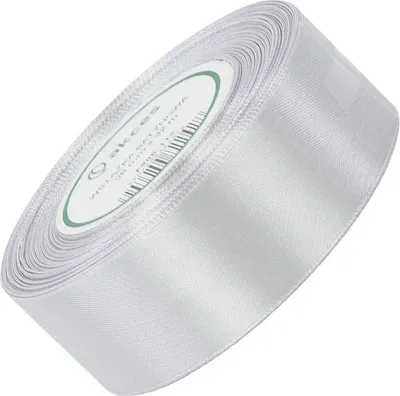 Image de Ruban de satin argenté 38mm - 32mb