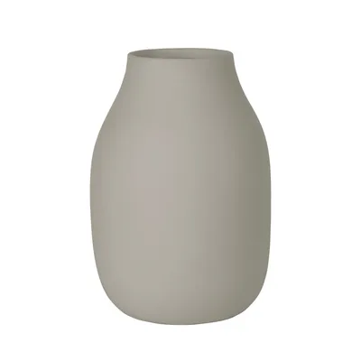 Produktbild von Blomus Vase Colora L, Dekovase, Blumenvase, Keramik, Mourning Dove, 20 cm, 66209