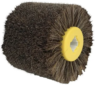 Image de Brosse En Fibre De Sisal Pour Machine À Satiner 120X100Mm Dedra
