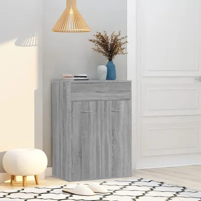 Produktbild von Schuhschrank in Grau Sonoma, 60 x 35 x 84 cm, aus Holzwerkstoff