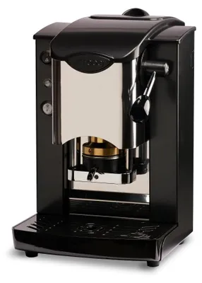 Espressomaschine 44 mm, Edelstahl-Schlitz, schwarz/schwarz, 1,3 l