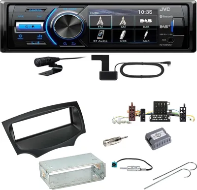 Produktbild von JVC KD-X561DBT Digitalradio Bluetooth USB Einbauset für Ford KA RU8