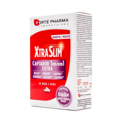 Productafbeelding van FortE Pharma Xtraslim Captador 3-in-1, extra sterk, 60 capsules