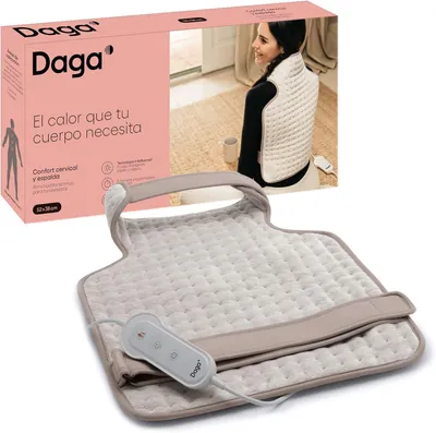 Obrázek produktu pro Vyhřívací podložka na krk a záda, rozměry 52 x 38 cm, 4 úrovně teploty, mikrovlákno, pro relaxaci