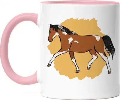 Produktbild von Pferd Tasse Rosa Hengst Pferdekopf Reiten Hobbie Tier Pferdeflüsterer Ausritt Pferdeliebhaber Reiterin
