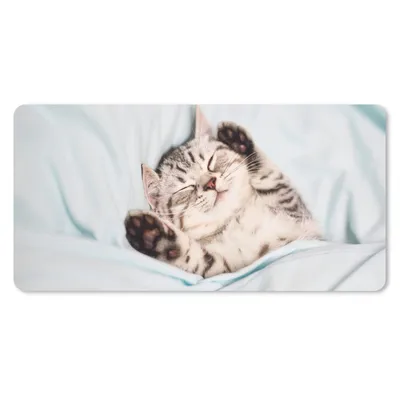 Produktbild von MuchoWow® Mauspad Mousepad Kätzchen - Bett - Pfoten - Mädchen - Kinder - Kinder - Kind 60x30 cm - Mousepads - Maus Mat - Pad - Mausunterlage - Nachhaltig