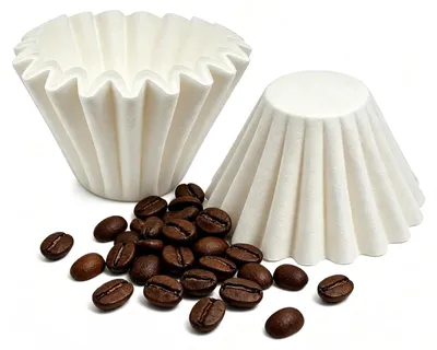 Kaffeefilter Schalenfilter 100 Stück 110/250 mm weiß Papier
