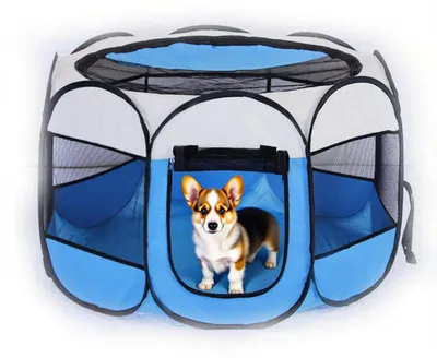 Immagine prodotto di Cuccia pieghevole per cuccioli - 74 x 74 x 43 cm - Poliestere
