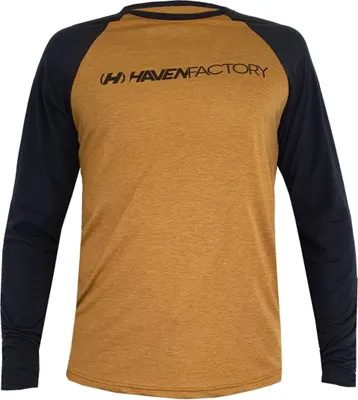 Obrázek produktu pro Cyklistický dres HAVEN s dlouhým rukávem na léto - FACTORY TRAIL - Black/Brown M