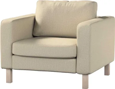 Produktbild von Dekoria Bezug für Karlstad Sessel, beige- grau, Sesselhusse, Karlstad Sessel