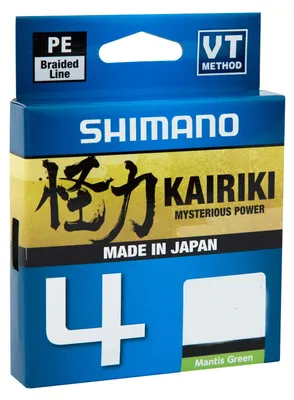 Produktbild von Shimano KAIRIKI 4 150m  Mantis Green 0,20mm/13,8kg geflochtene Angelschnur
