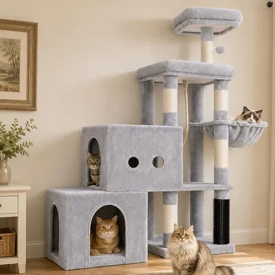 Imagen del producto de Árbol para gatos, con estructura escalonada, modelo MPJ061W