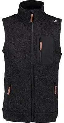 Productafbeelding van Klesi gestreepte fleece vest voor heren (anthraciet), maat XL