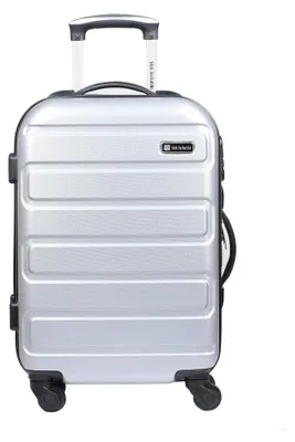 Obrázek produktu pro Stříbrný kufr na kolečkách, rozměry 56 cm
