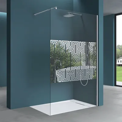 Produktbild von Mai & Mai 120x200cm Walk-In Dusche Duschwand für Dusche Duschabtrennung ESG-Sicherheitsglas 10mm NANO Glas BRAM3 Bremen2DM