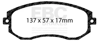Zdjęcie produktu dla EBC Zestaw klocków hamulcowych YELLOWSTUFF przód Subaru Toyota SU00304089